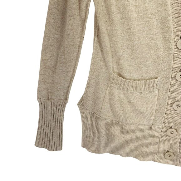 Costa Blanca cotton, nylon, angora Cardigan Knit Sweater color beige - large - Picture 13 of 16